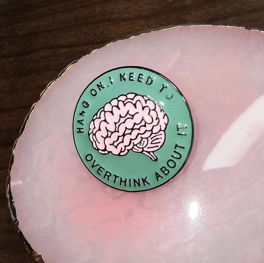 Green and Pink Enamel Pin